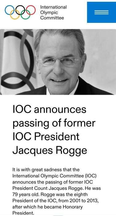 世界冠军走了 国际奥委会称79岁前主席雅克 罗格去世 楠木轩