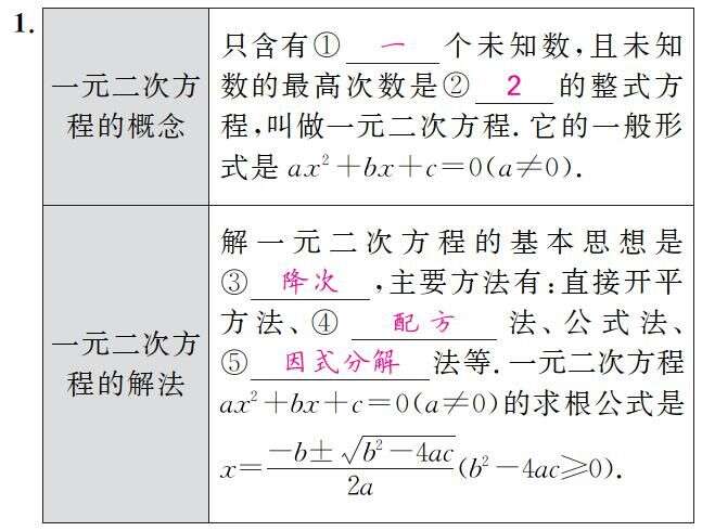 中考数学一元二次方程及应用专题突破 楠木轩