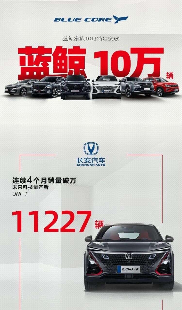 销量快报丨累计突破150万 长安汽车10月销量达辆 楠木轩