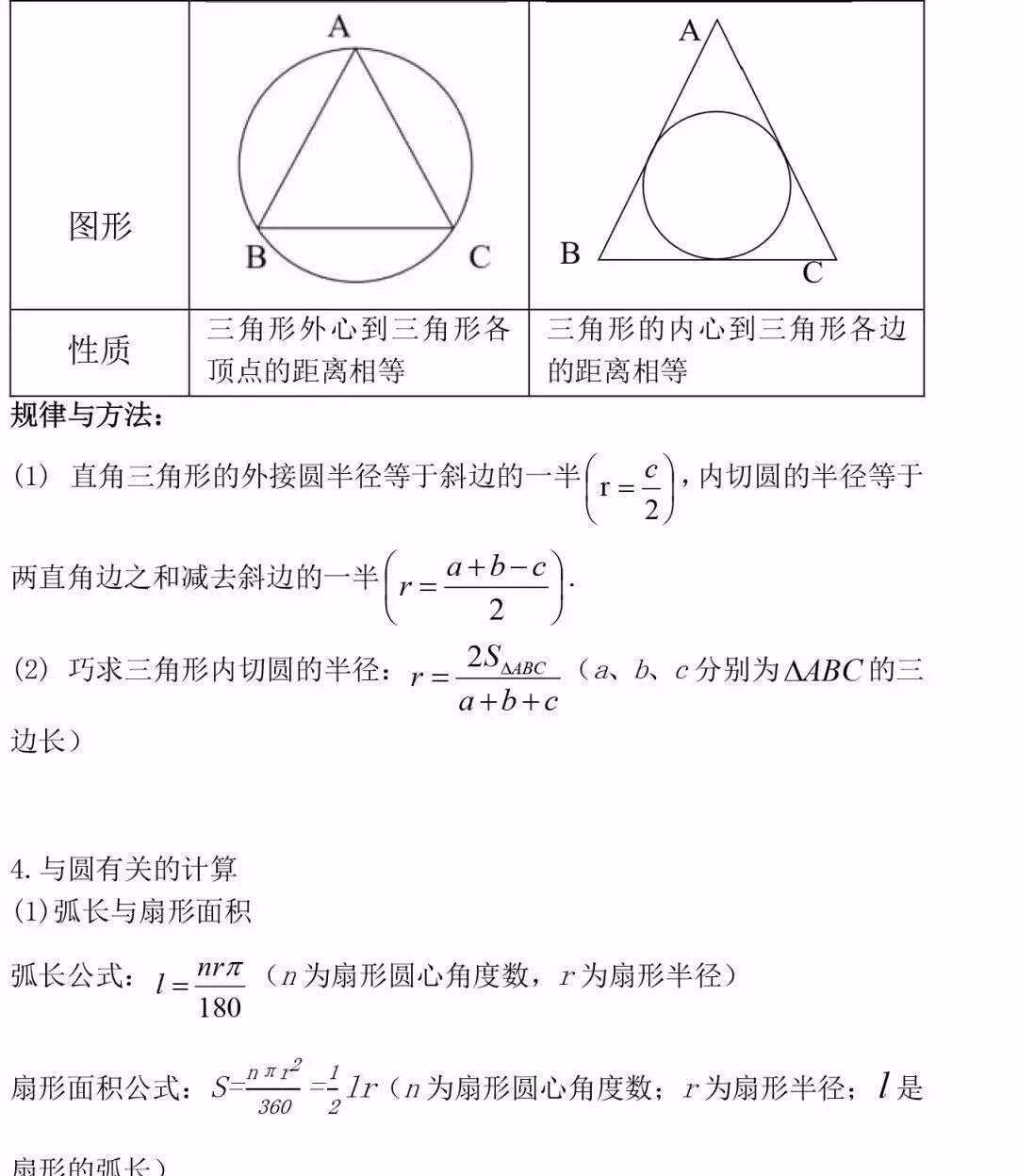 老师熬夜最新整理 初中三年最全数学公式定理总结 暑假预习必背 可打印 楠木轩