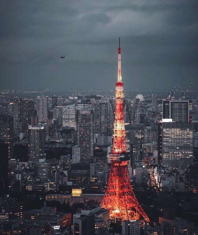 日本旅行 夜の东京塔 带你欣赏东京夜景 楠木轩