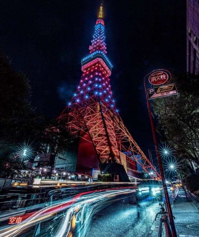 日本旅行 夜の东京塔 带你欣赏东京夜景 楠木轩