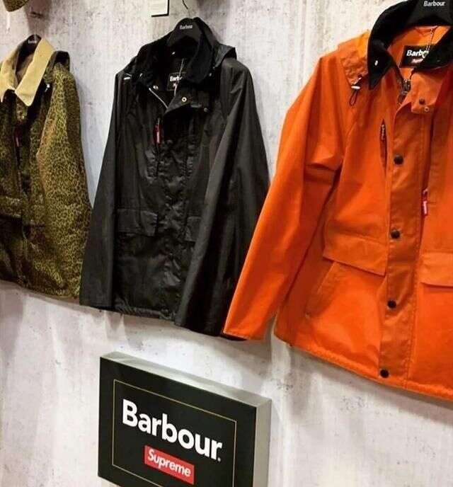 supreme x barbour jacket