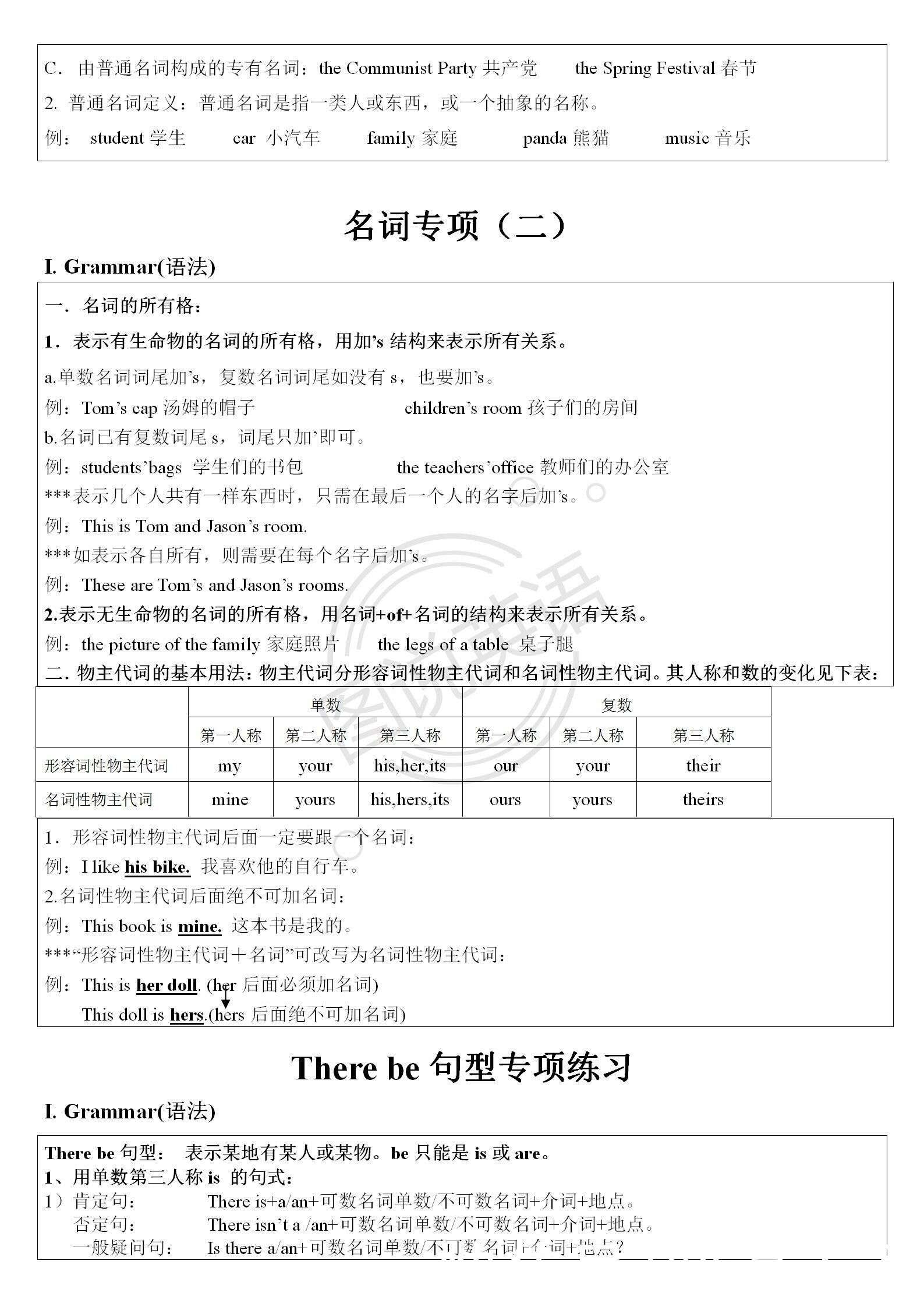 圖說英語 新概念英語語法表 就這樣製作吧 楠木軒